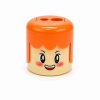 Anime Smile Dual-Hole Novelty Pencil Sharpener