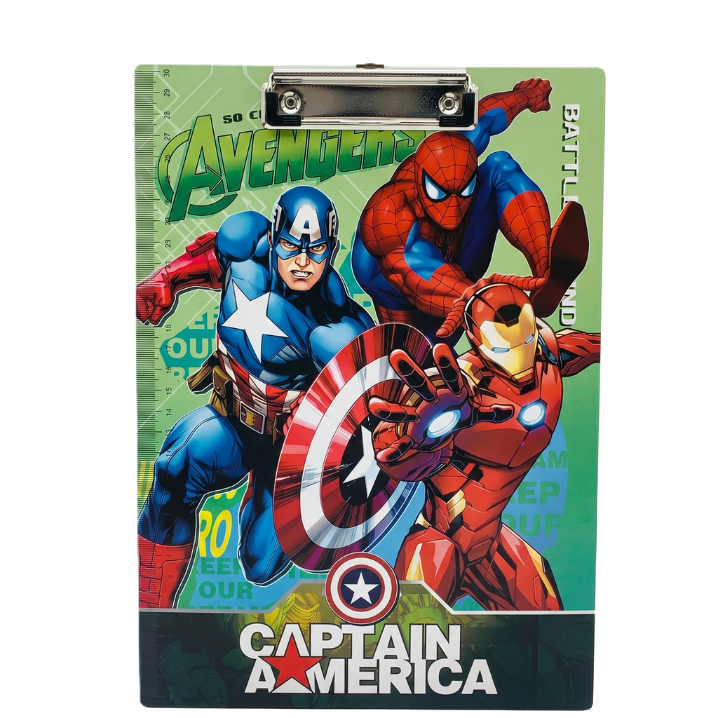 Avengers Assemble A4 Writing Pad | Kids' Multi-Character Exam Board