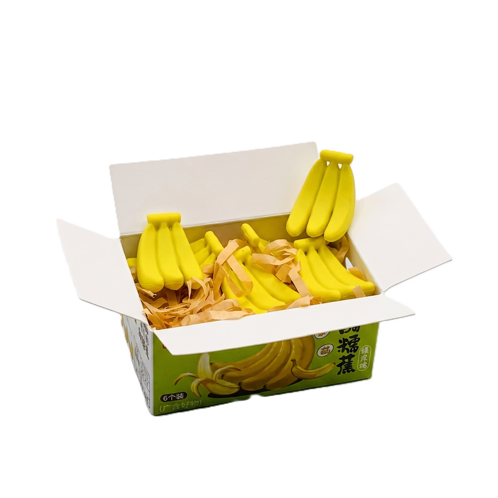 Banana Fruit Eraser Set | 6pcs Mini Scented Eraser Box