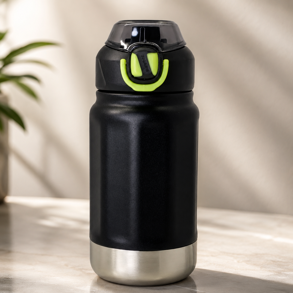 520ml stainless steel insulated water bottle - Black