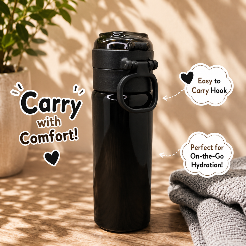 500ml WIN Dual-Drink Bottle – Black