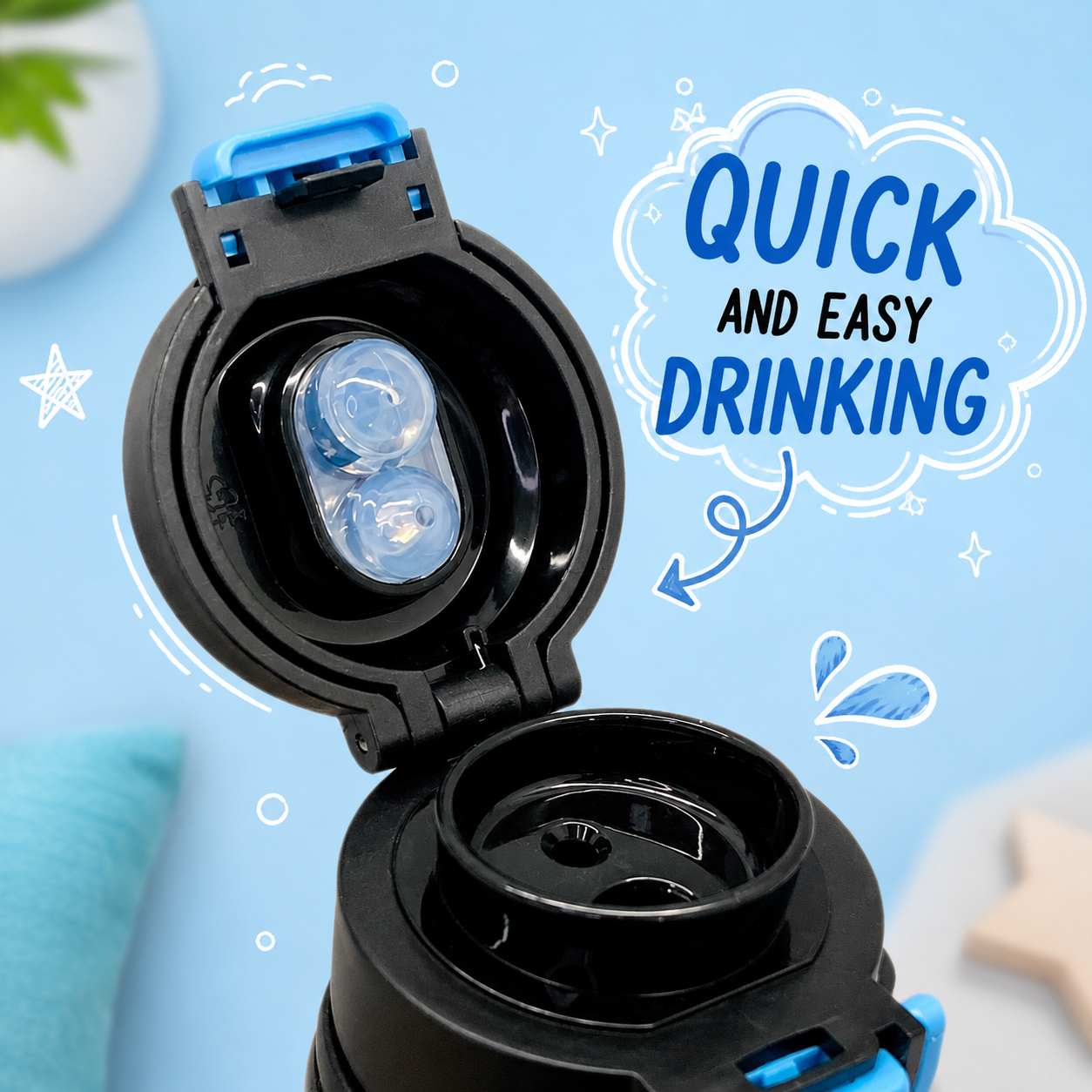 Black Panther 500ml Insulated Bottle