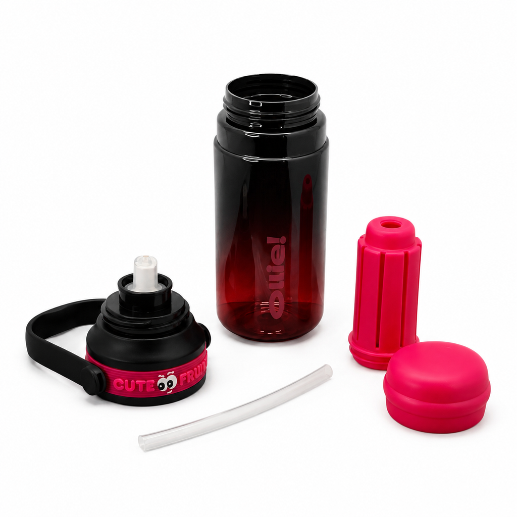 760ml Alkaline Filter Tumbler – Black & Pink