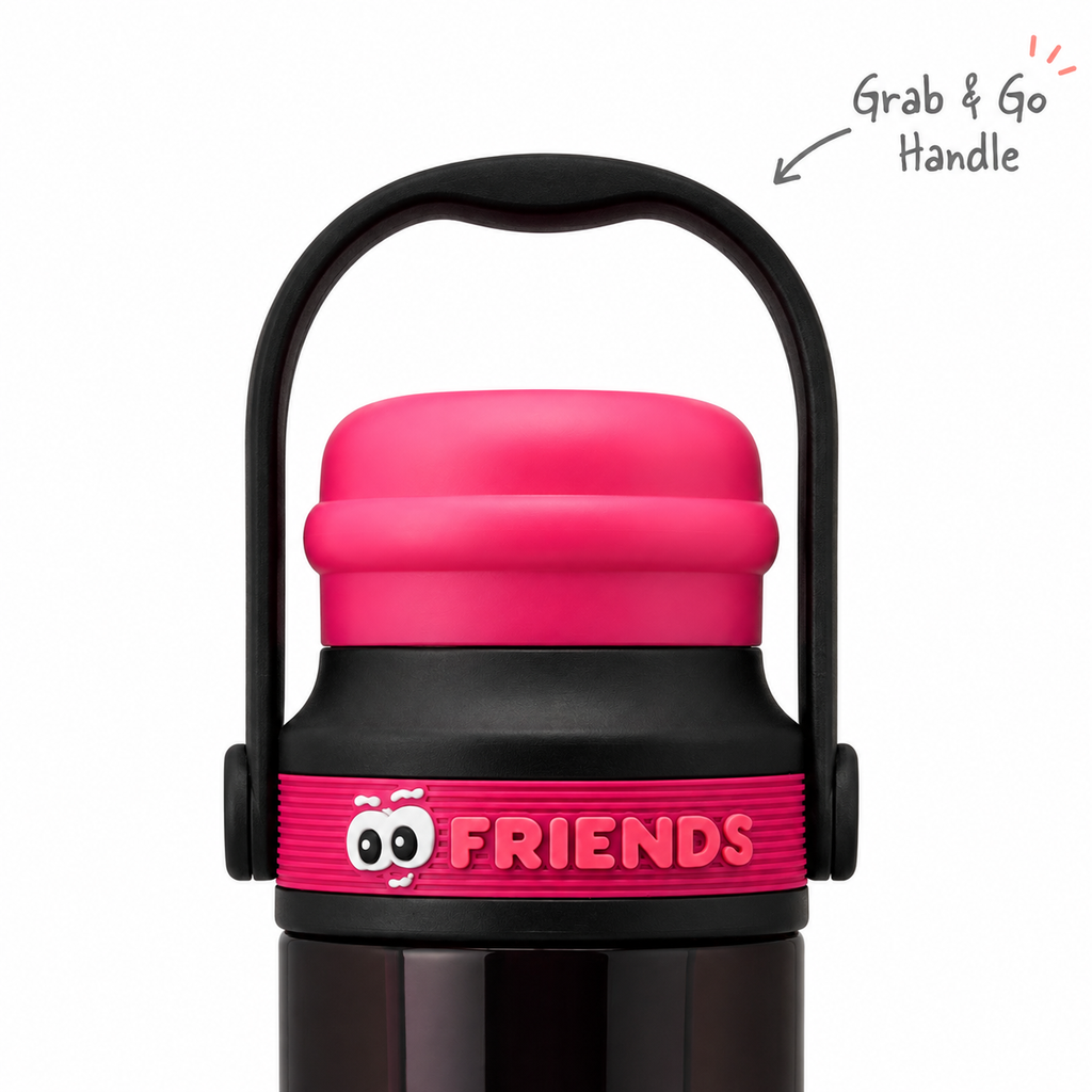 760ml Alkaline Filter Tumbler – Black & Pink