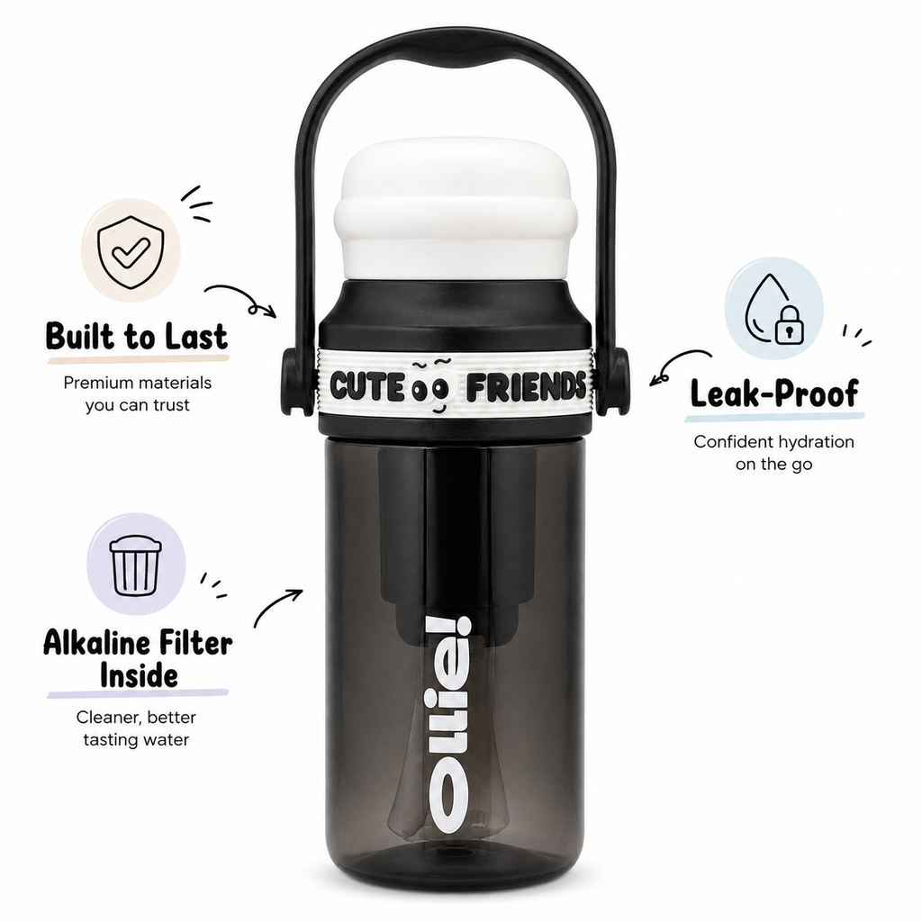 760ml Alkaline Filter Tumbler – Black & White