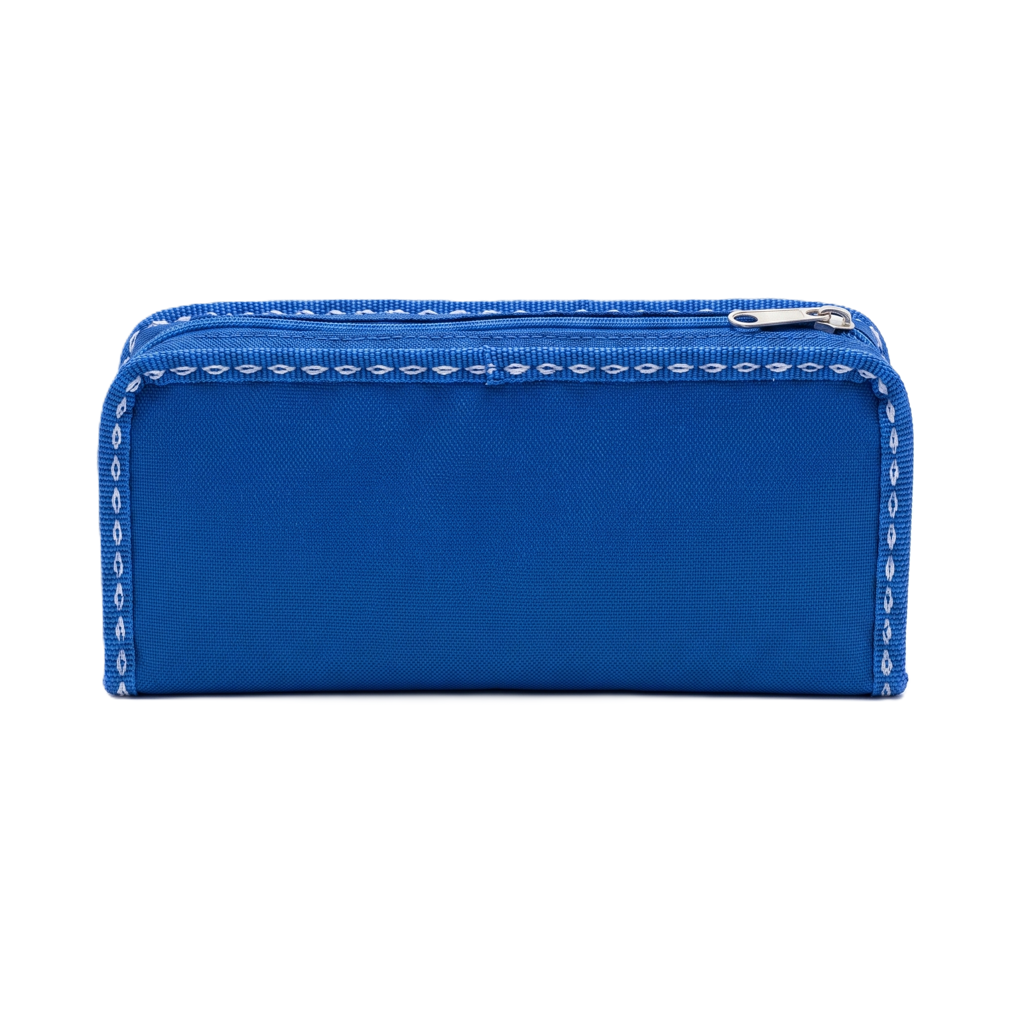 Captain America 3D Double-Zipper Case | Blue 2-Compartment School Organizer