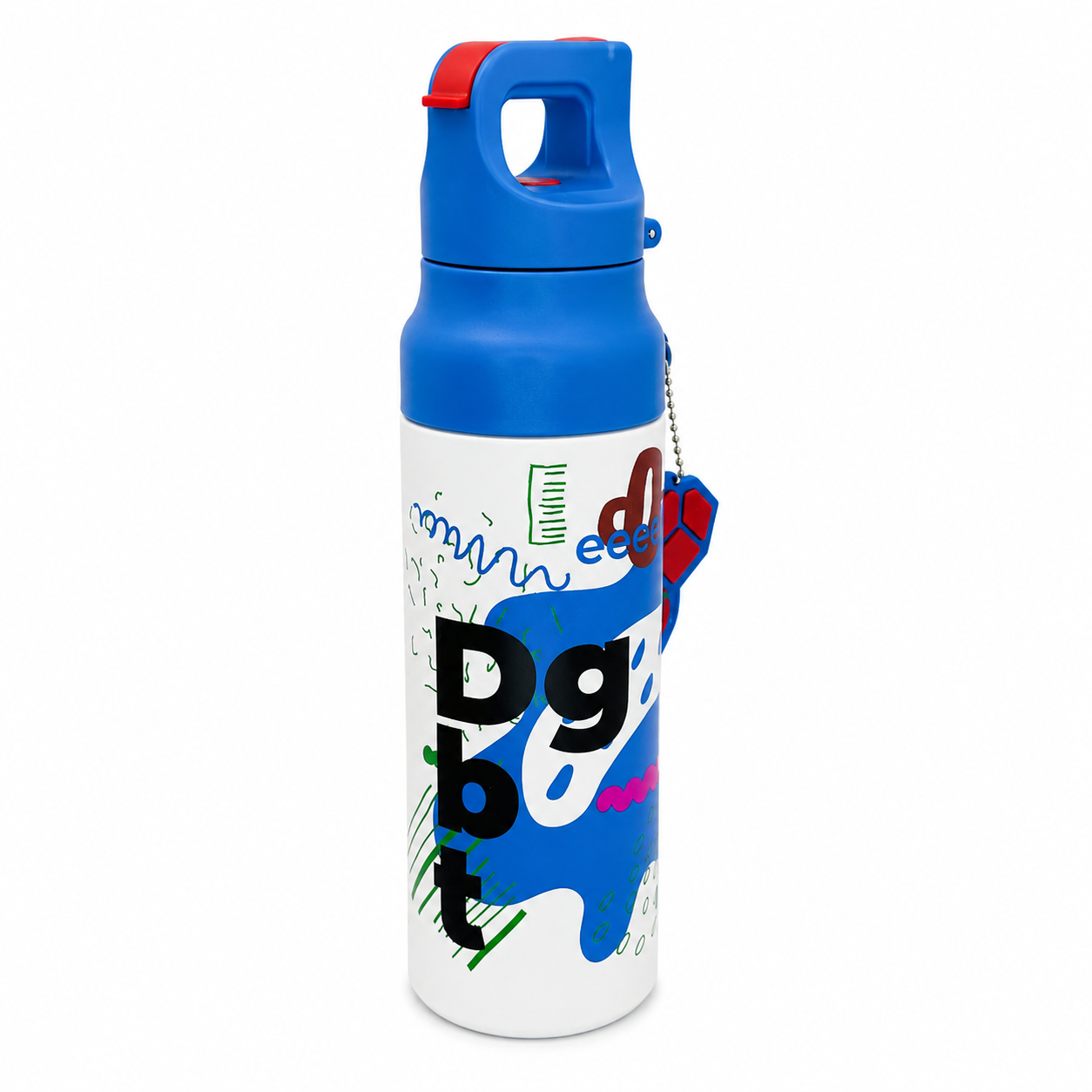 Blue Abstract 620ml 2-in-1 Insulated Bottle