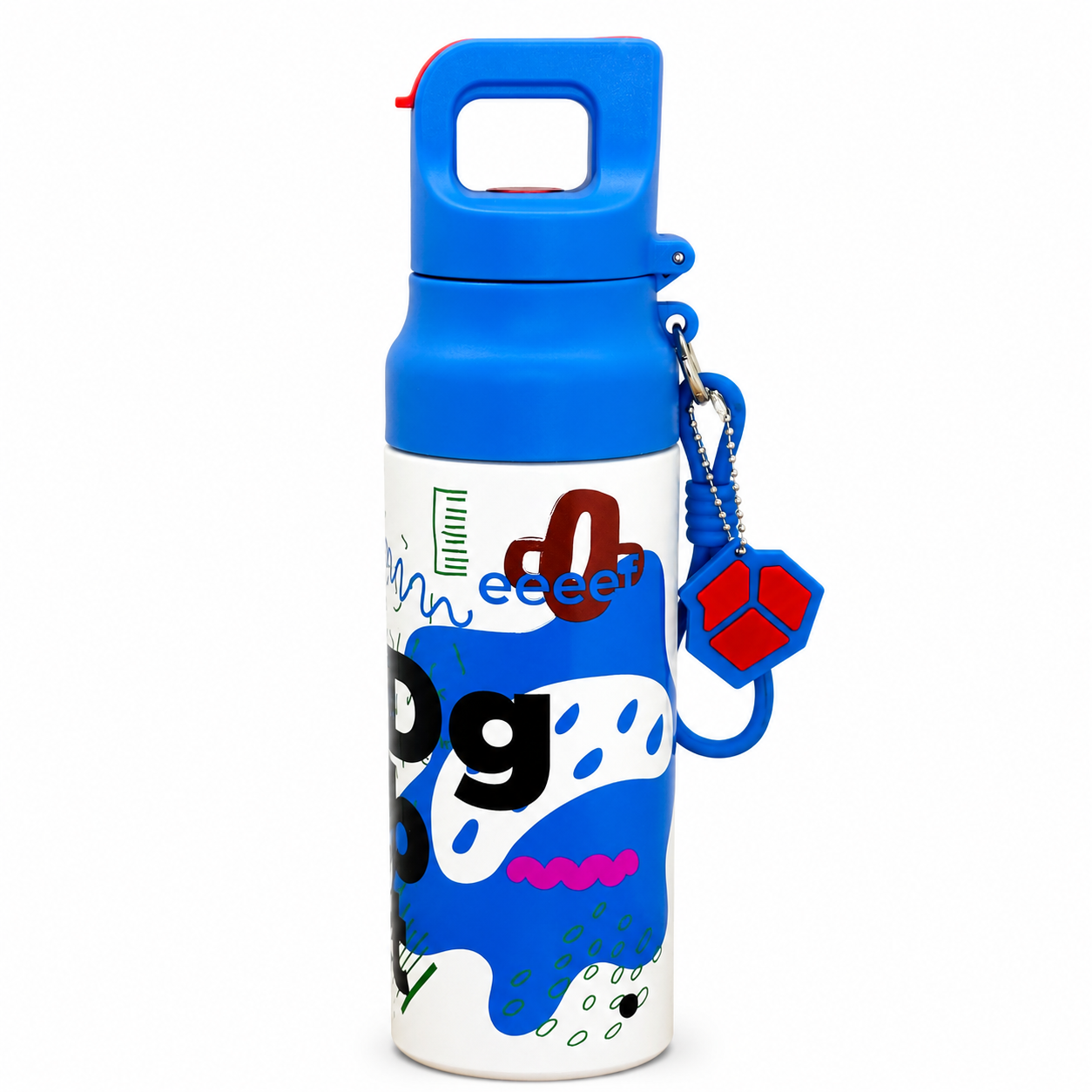 Blue Abstract 620ml 2-in-1 Insulated Bottle