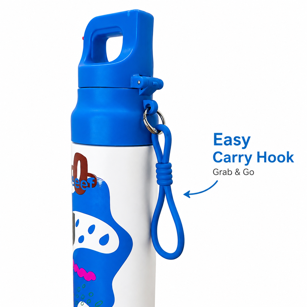 Blue Abstract 620ml 2-in-1 Insulated Bottle