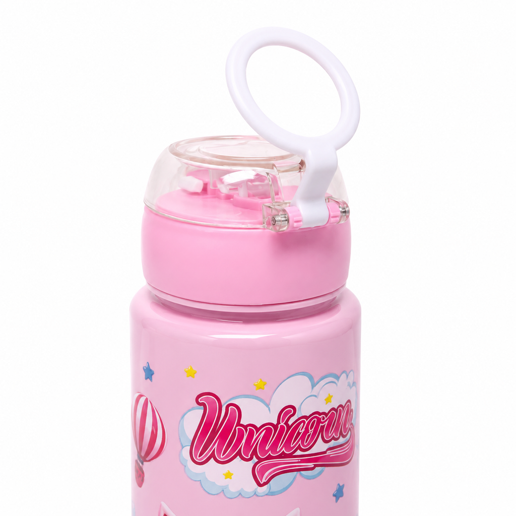 Magical Unicorn Bubblegum Pink 900ml Kids Water Bottle