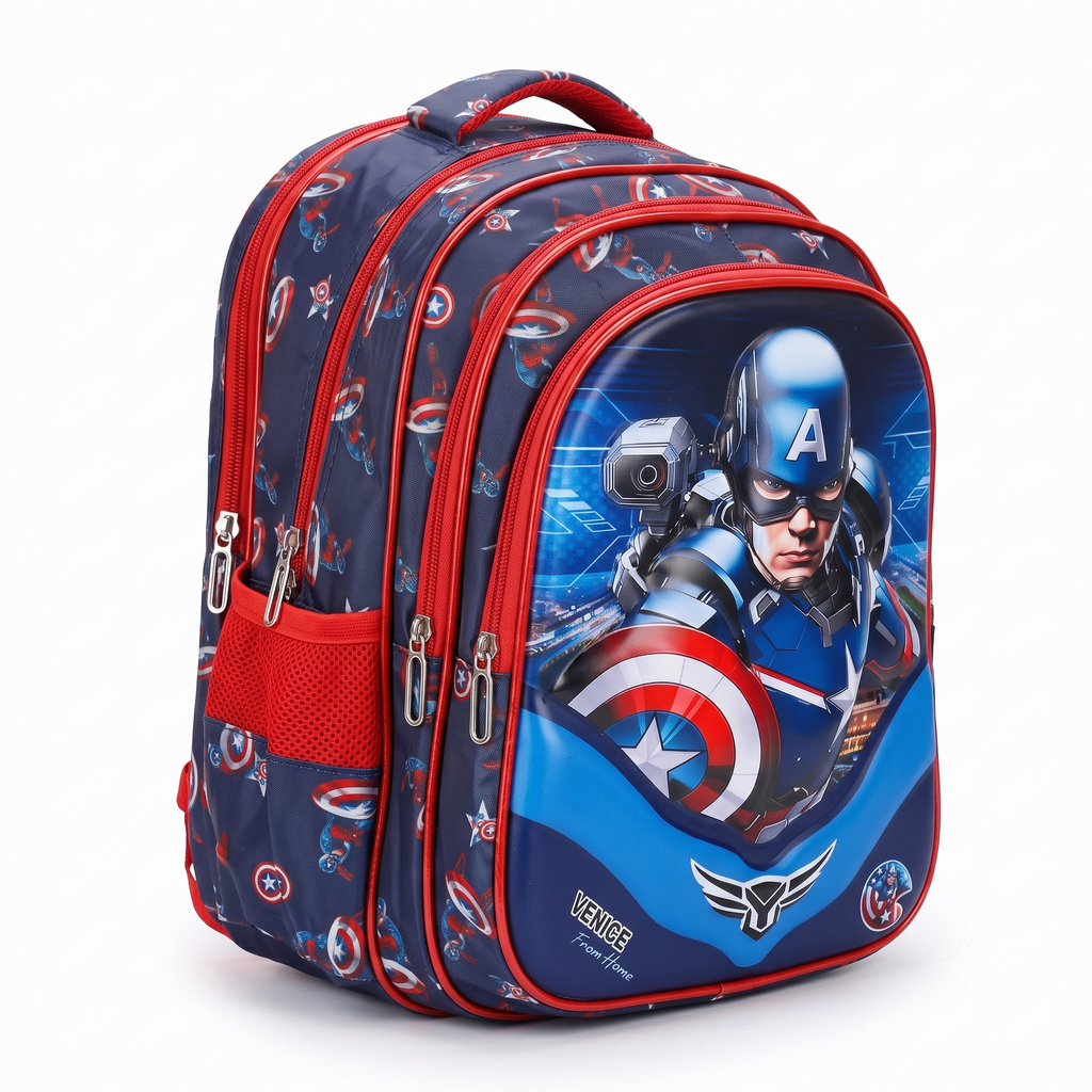 Captain America Shield 16" School Backpack