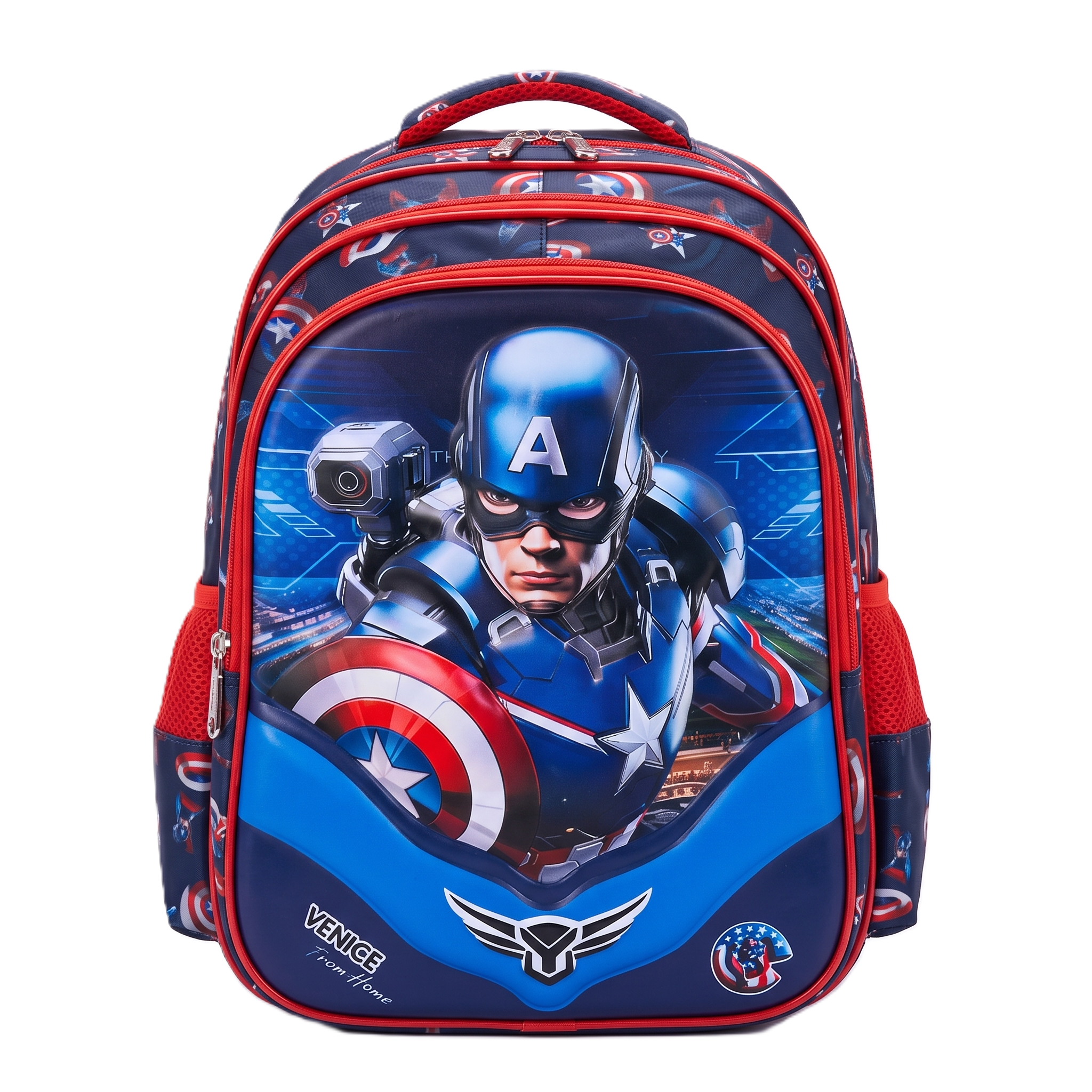 Captain America Shield 16" School Backpack