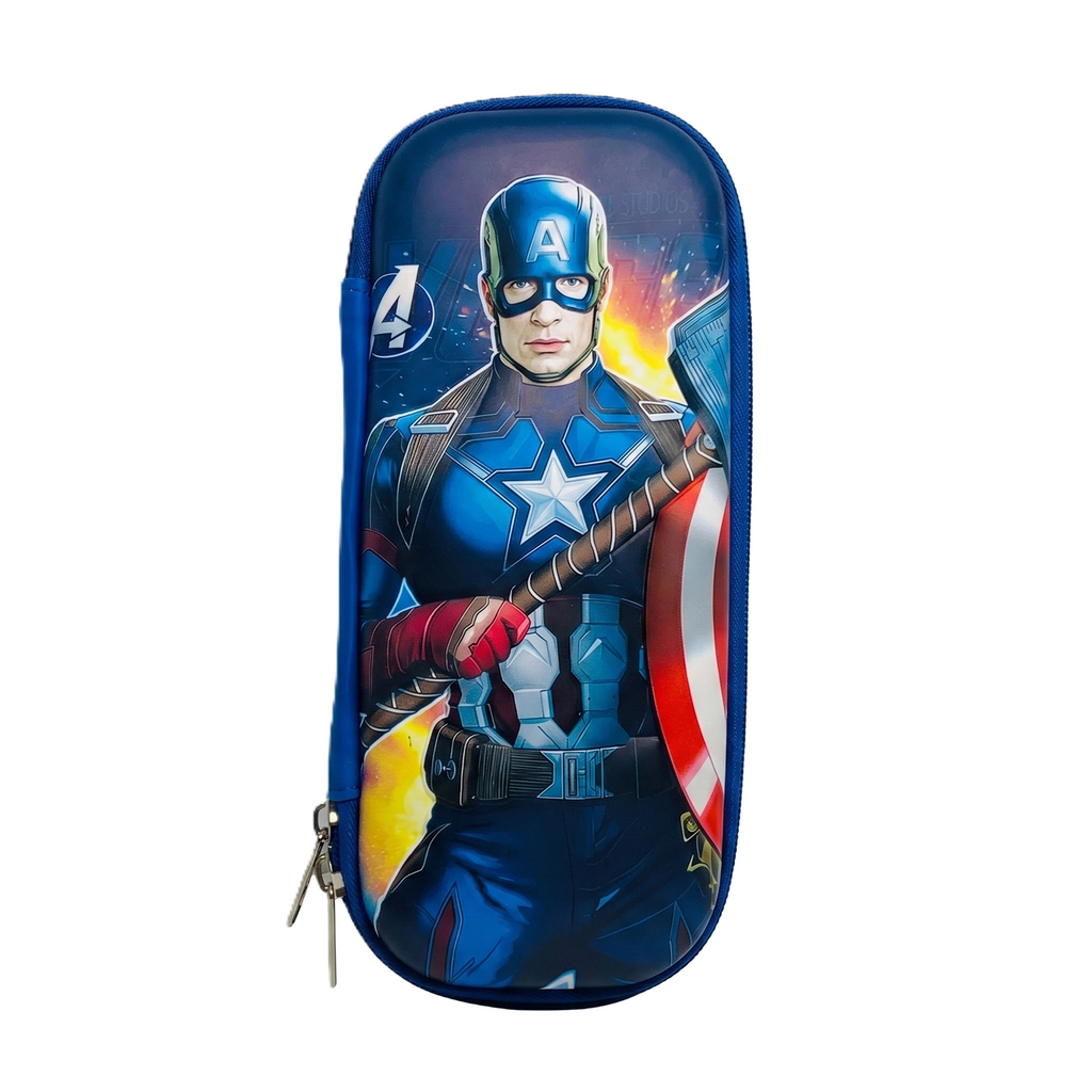 Iron Man 3D Pencil Case | Black School Hard-Shell Organizer