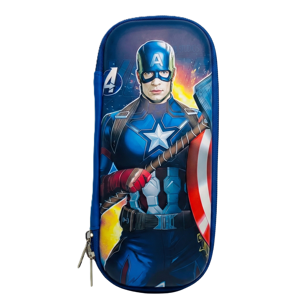 Spider-Man 3D Pencil Case | Blue School Hard-Shell Organizer