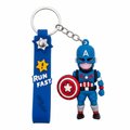 Captain America 3D Silicone Keychain | Avengers Hero Series