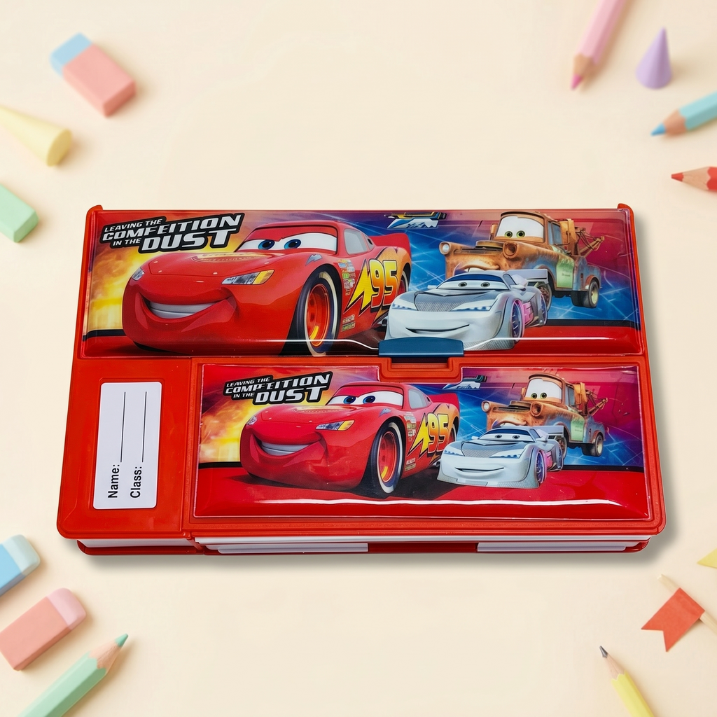 Disney Pixar Cars Dual-Side Magnetic Pencil Box
