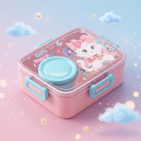 "Cat’s Secret" 800ml Spill-Proof 2-Compartment Lunch Box