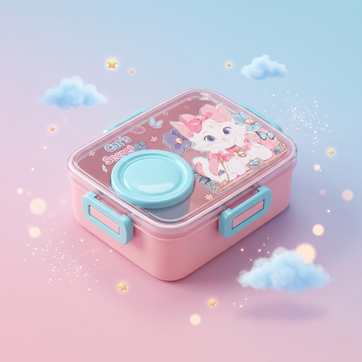 800ml Spill-Proof 2-Compartment Lunch Box | 3 Theme