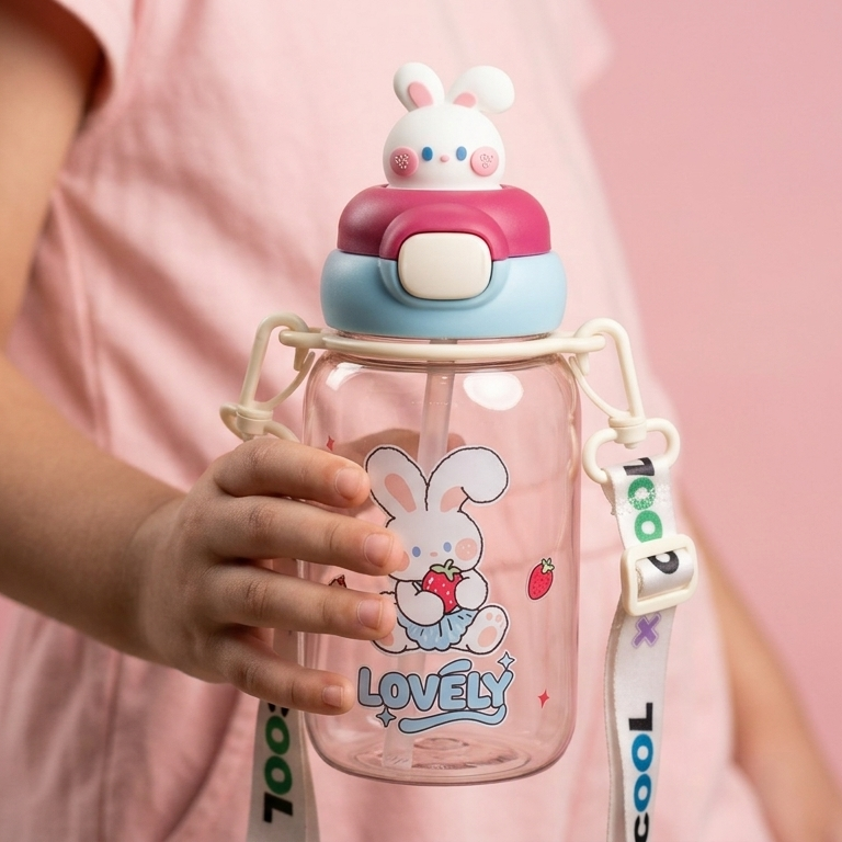 "Lovely Bunny" 3D Head Sipper | Premium Character Hydration for Champs
