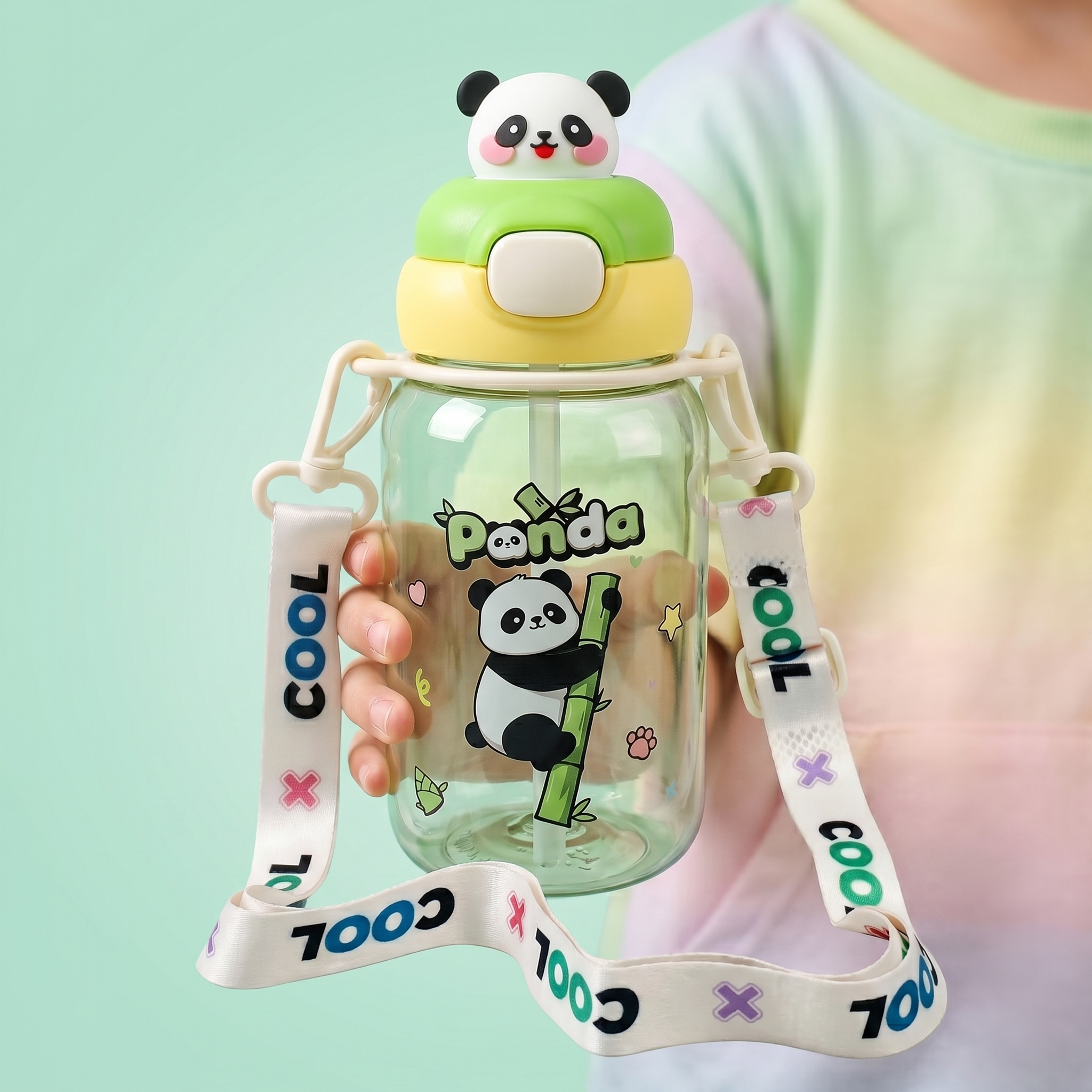 "Playful Panda" 3D Head Sipper | Premium Character Hydration for Champs