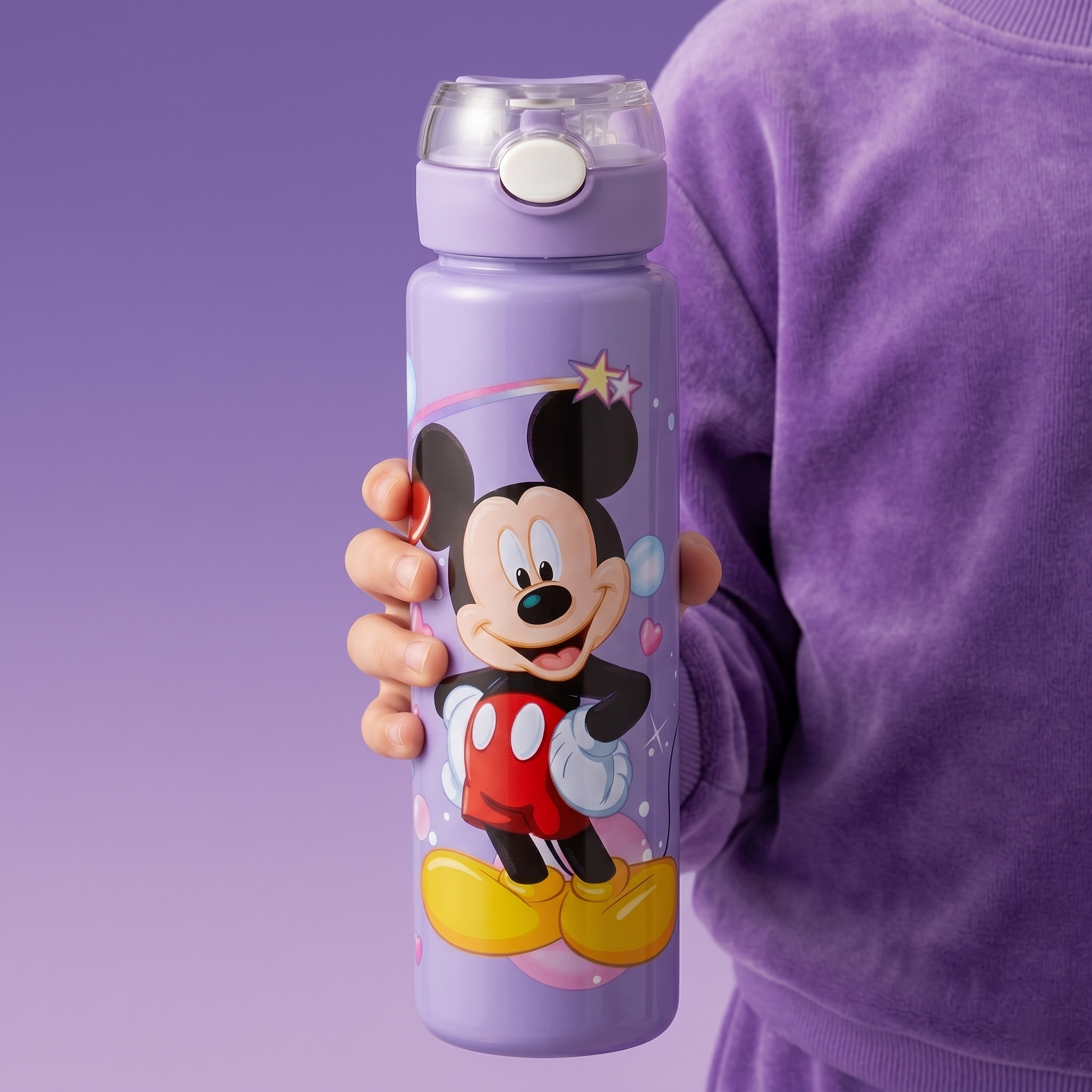 Disney Mickey & Minnie "Starry Hearts" 900ml Premium Graphic Bottle