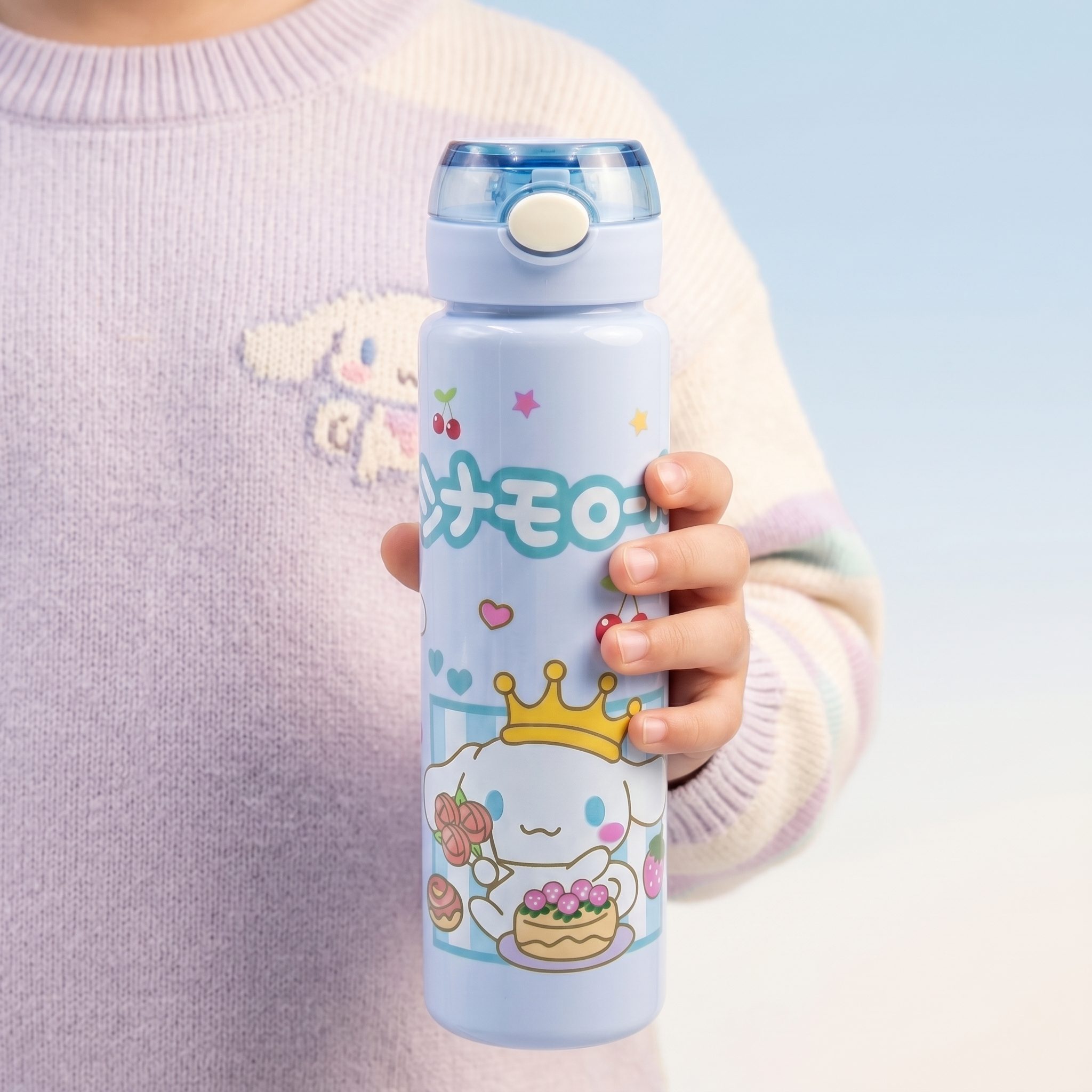 Cinnamoroll "Cloud King" 800ml Premium Graphic Bottle