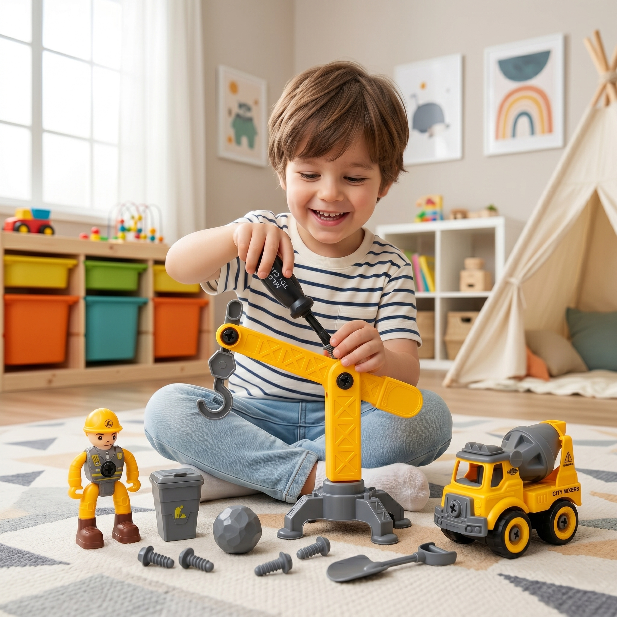 City Construction DIY Assembly Set | STEM Learning Puzzle Collection