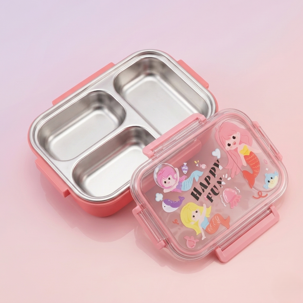 Magical Mermaid 600ml Premium Stainless Steel Bento Box