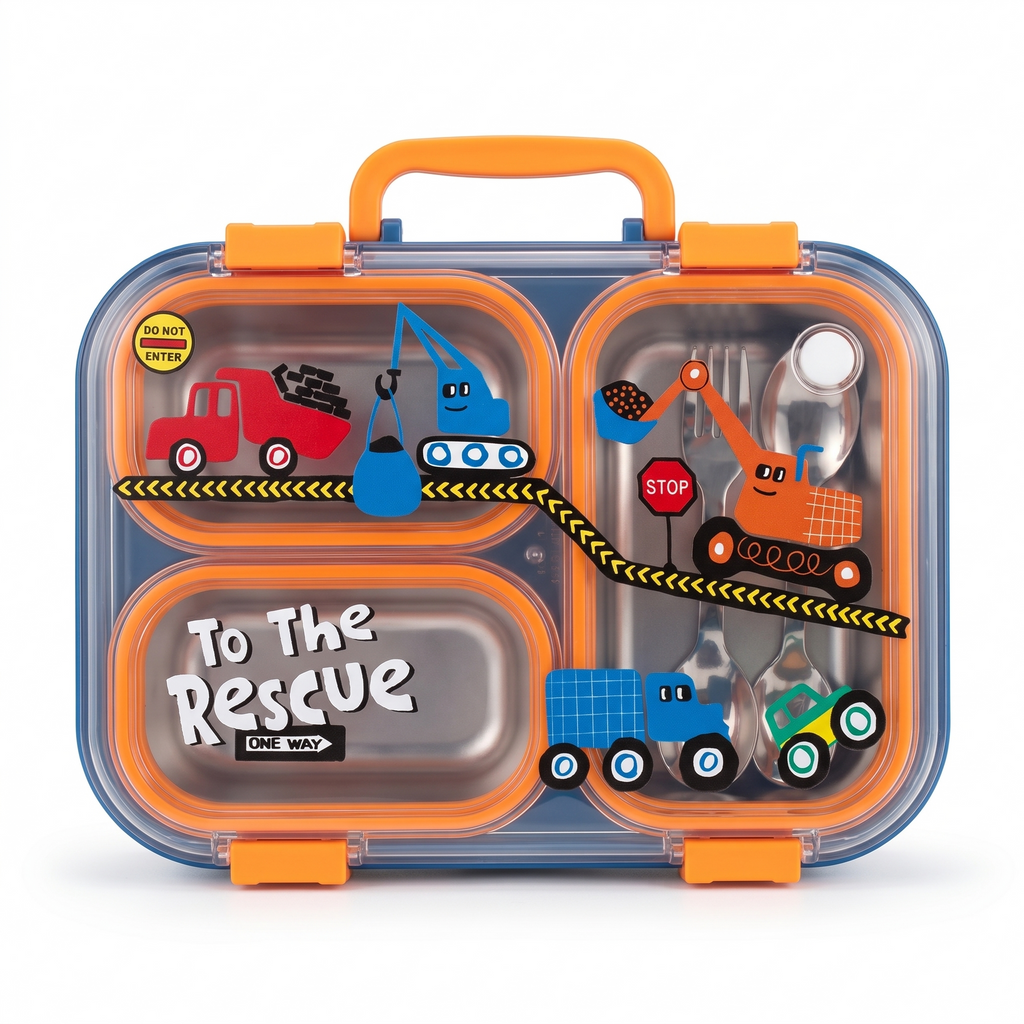 "To The Rescue" 700ml Premium SUS 304 Stainless Steel Bento Box