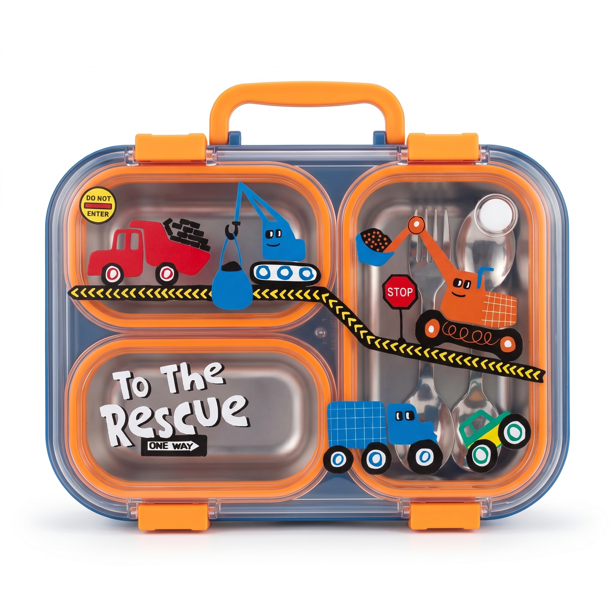 "To The Rescue" 700ml Premium SUS 304 Stainless Steel Bento Box