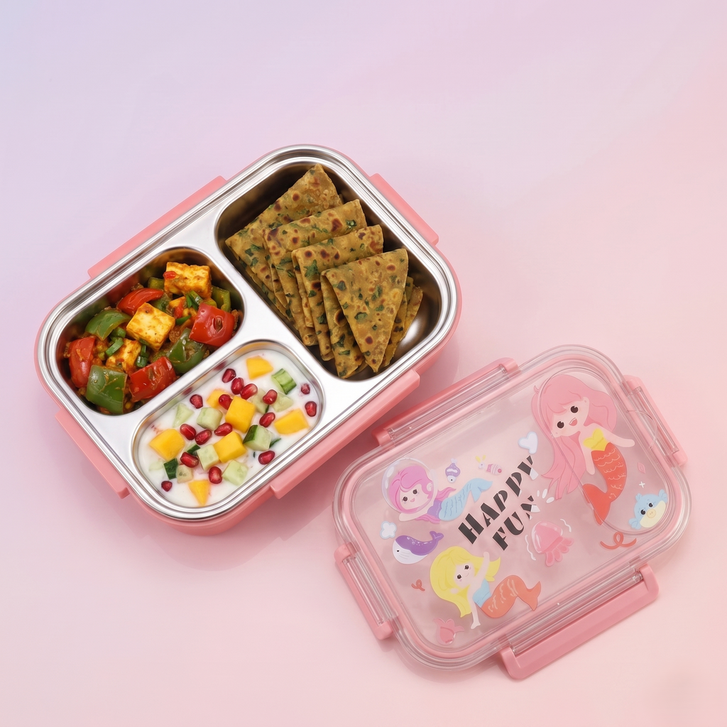 Magical Mermaid 600ml Premium Stainless Steel Bento Box