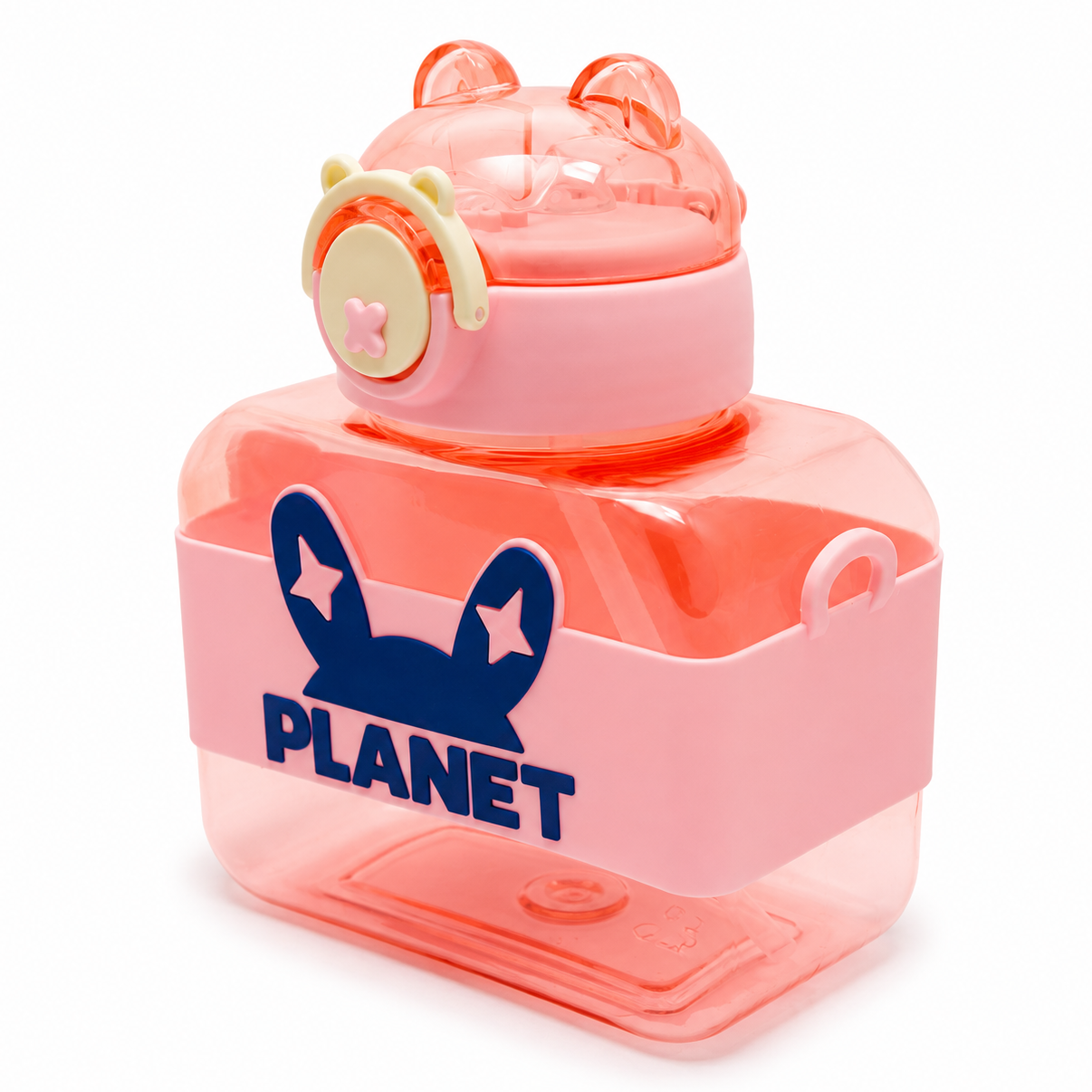 Cosmic Pink 600ml Planet Kids Sipper Bottle