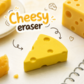 3D Swiss Cheese Wedge Eraser