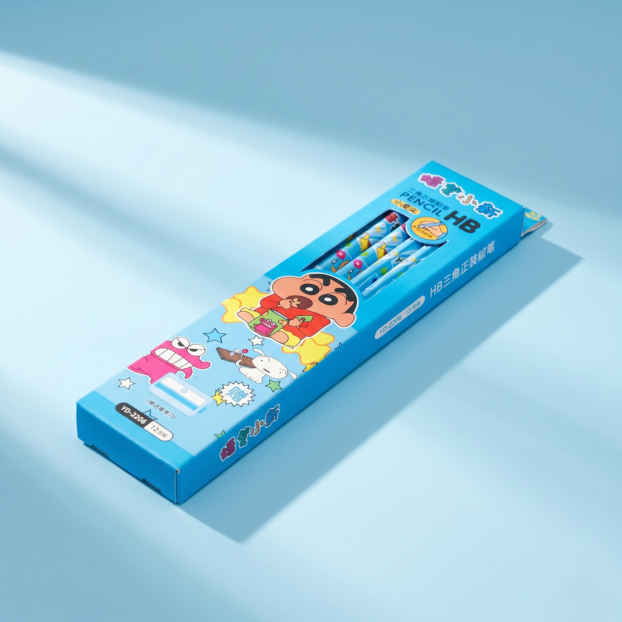 Shinchan Blue Premium Wooden Pencil Set