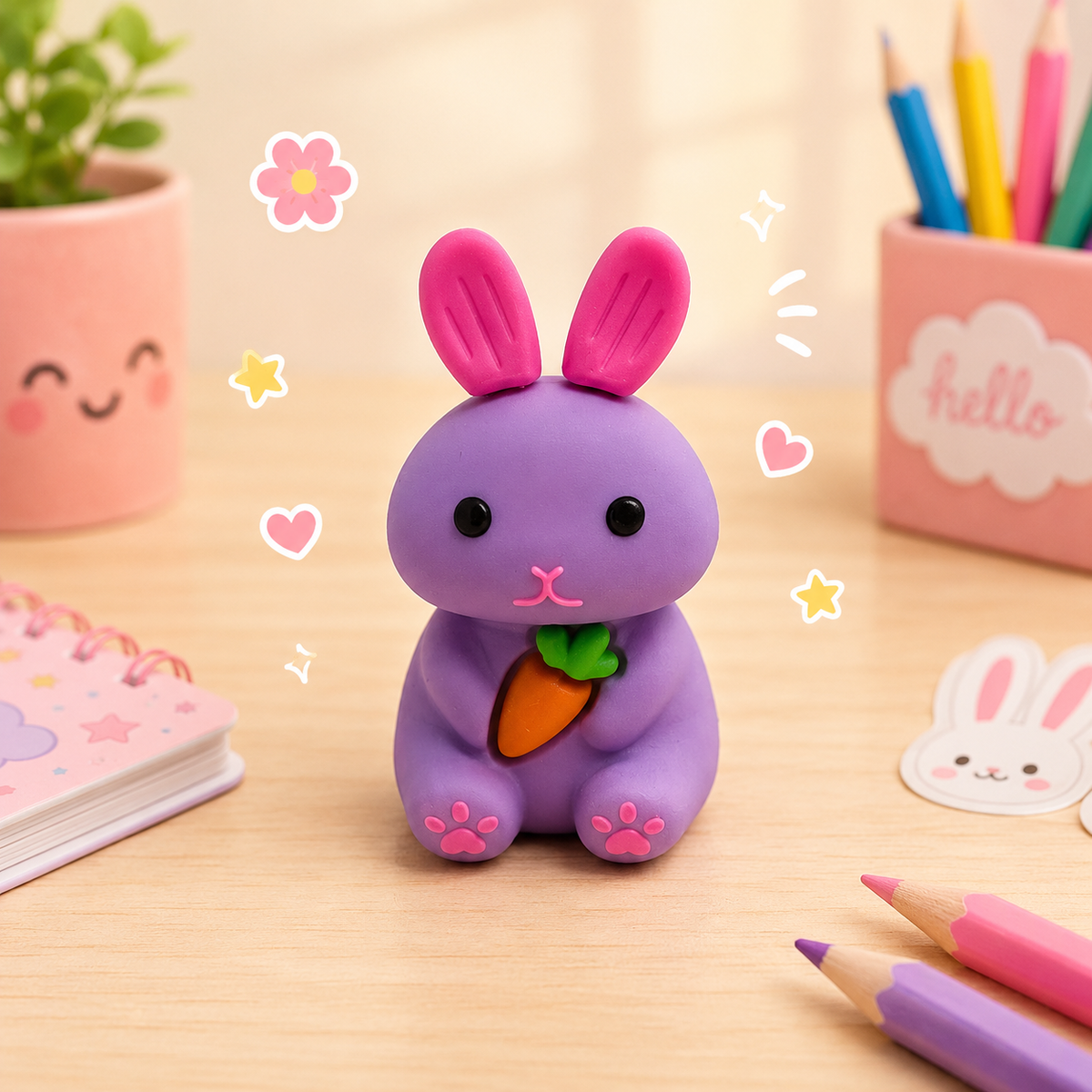 Bunny 2-in-1 Eraser & Sharpener