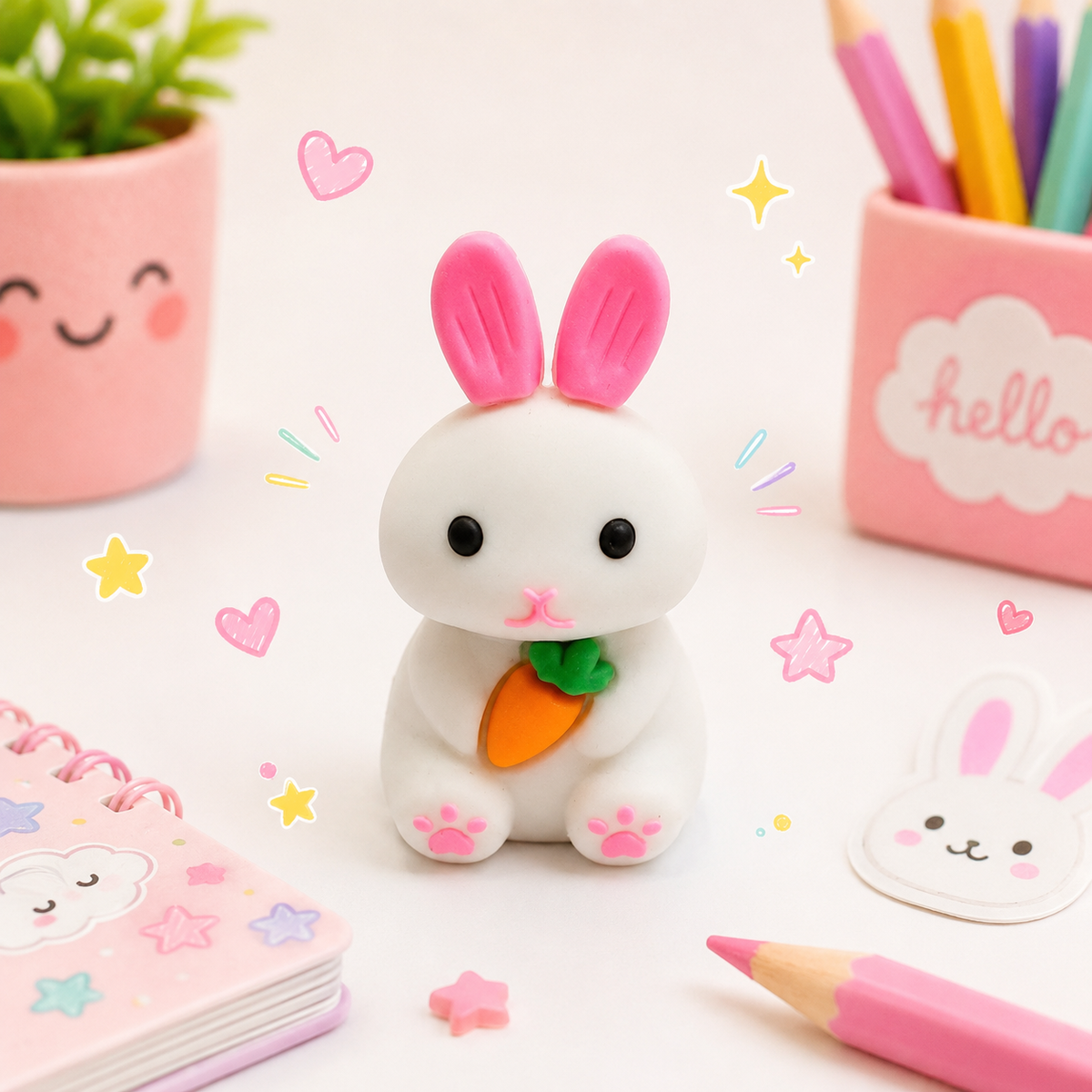 Bunny 2-in-1 Eraser & Sharpener