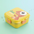 Dino-Yellow Giant 1120ml Double Layer Stainless Steel Bento Box