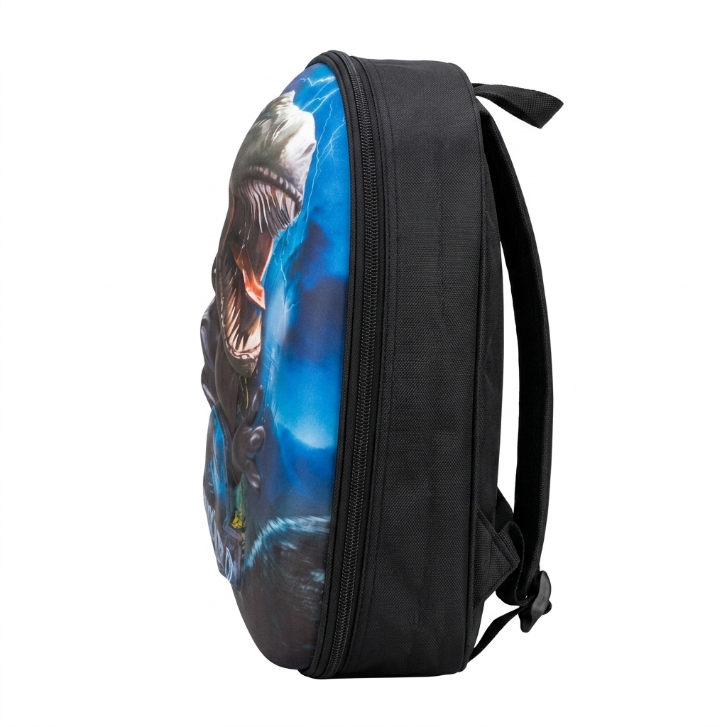 12" Jurassic Dino 3D Toddler Backpack | Ergonomic Adventure Preschool Bag for Kids