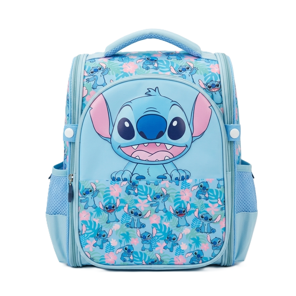 Disney Stitch 16" Hard-Shell School Backpack with Utility Pouch