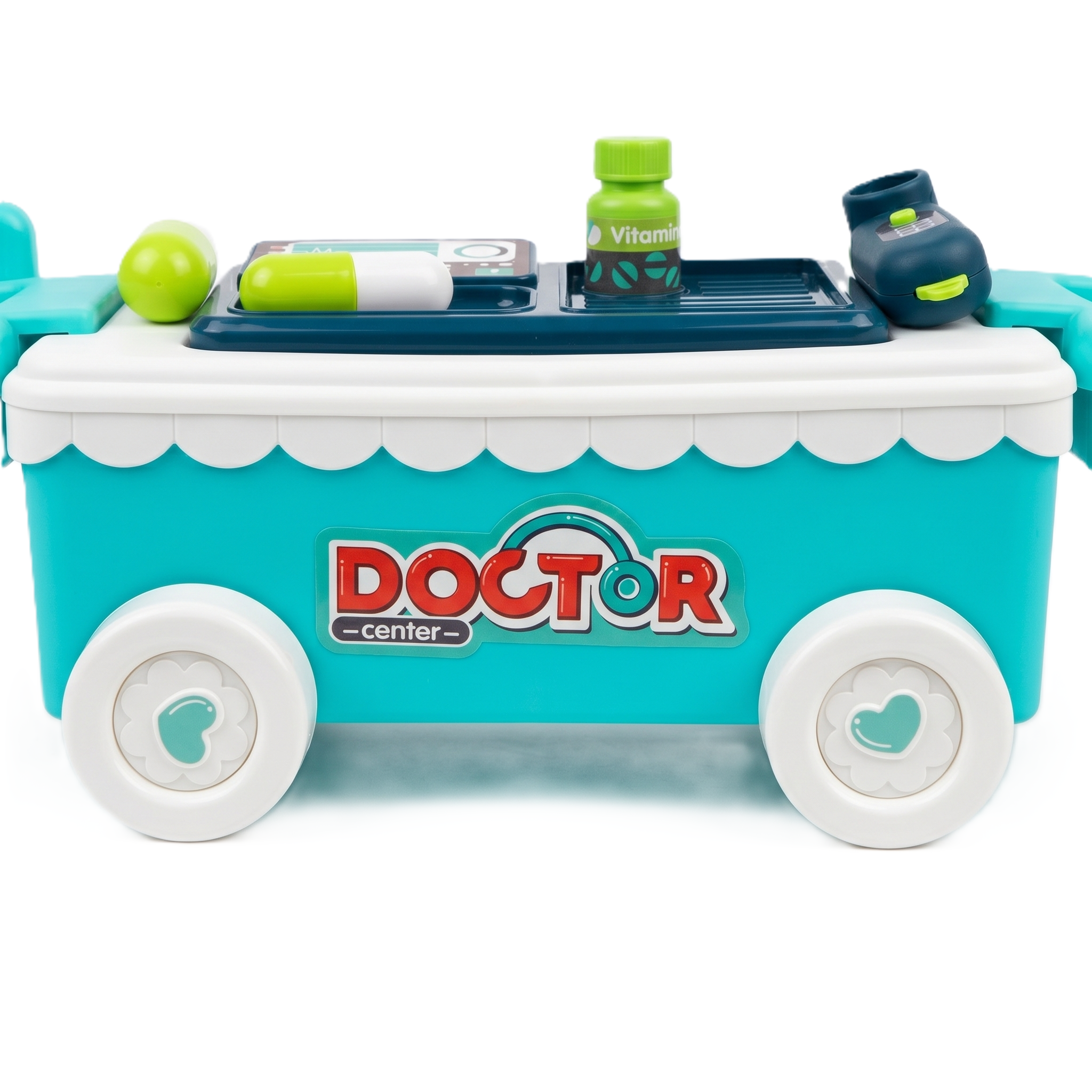 "Hello Doctor" Premium Medical Trolley Playset | 2-in-1 Mobile Clinic & Storage Cart