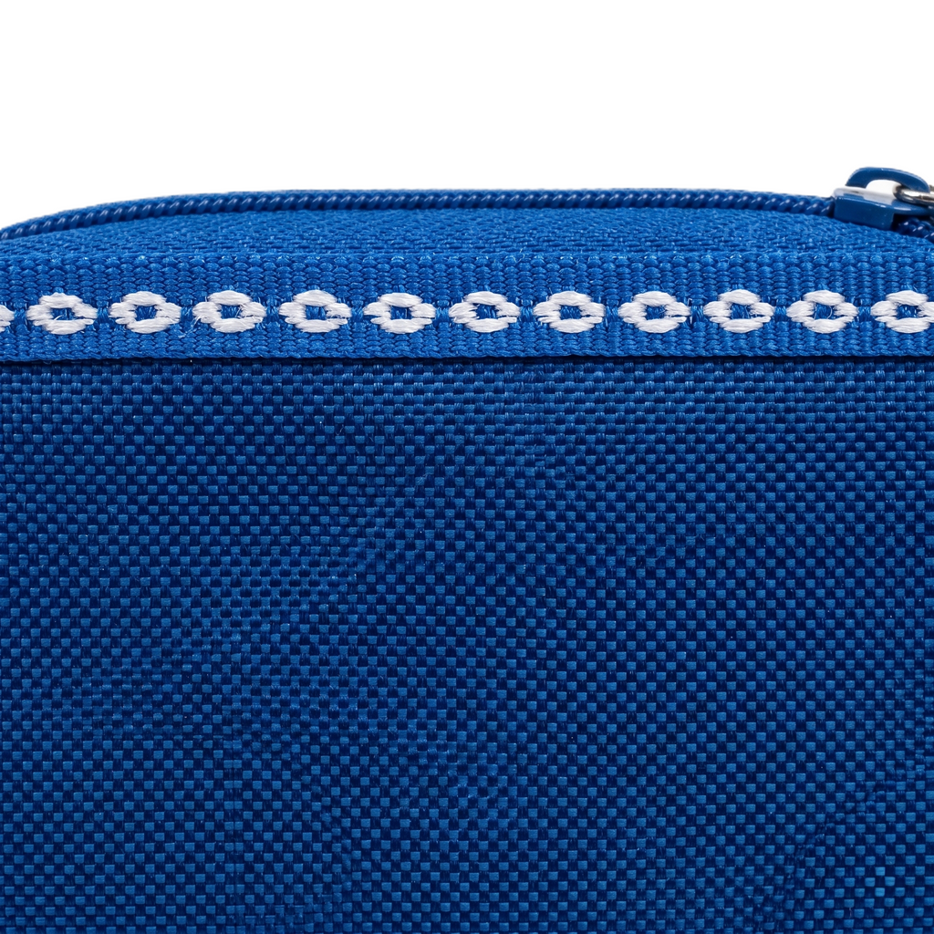 Captain America 3D Double-Zipper Case | Blue 2-Compartment School Organizer