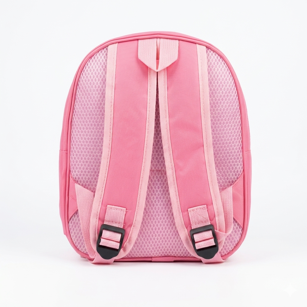 12" Fairytale Princess 3D Toddler Backpack | Ergonomic Pink Preschool Bag for Girls