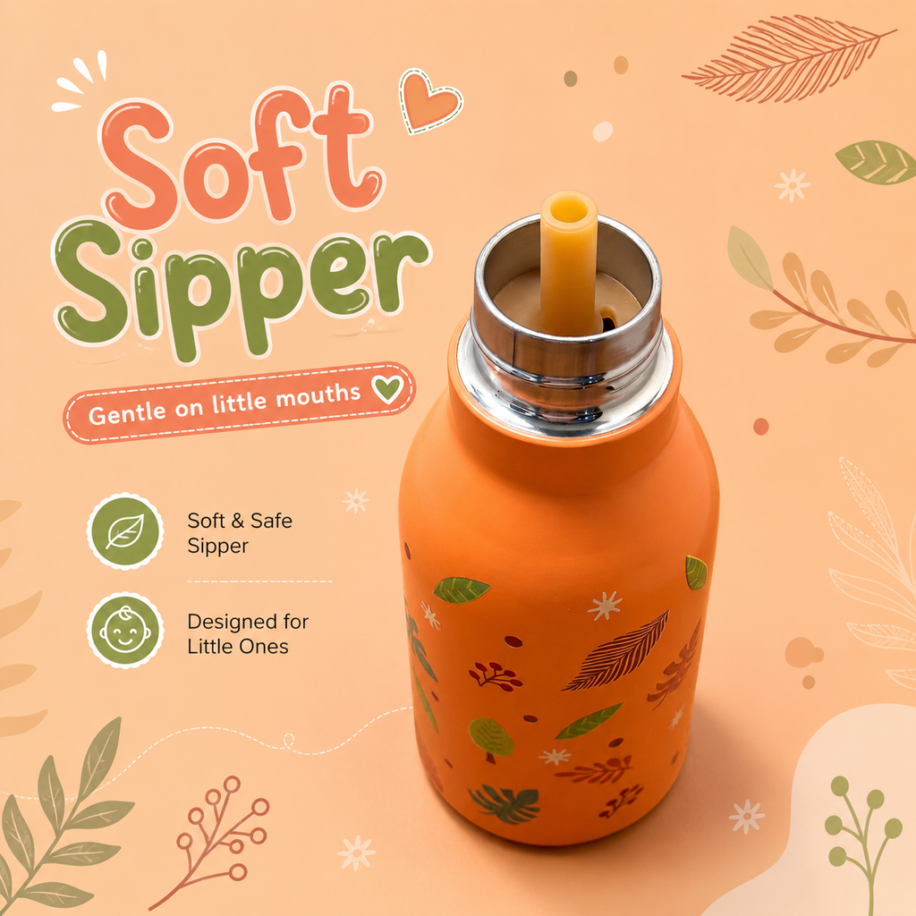 3D Fox 450ml 2-in-1 Insulated Bottle