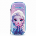 Frozen Elsa 3D Pencil Case | Purple School Hard-Shell Organizer