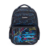 Gaming Super Car 15" 4-Compartment School Backpack