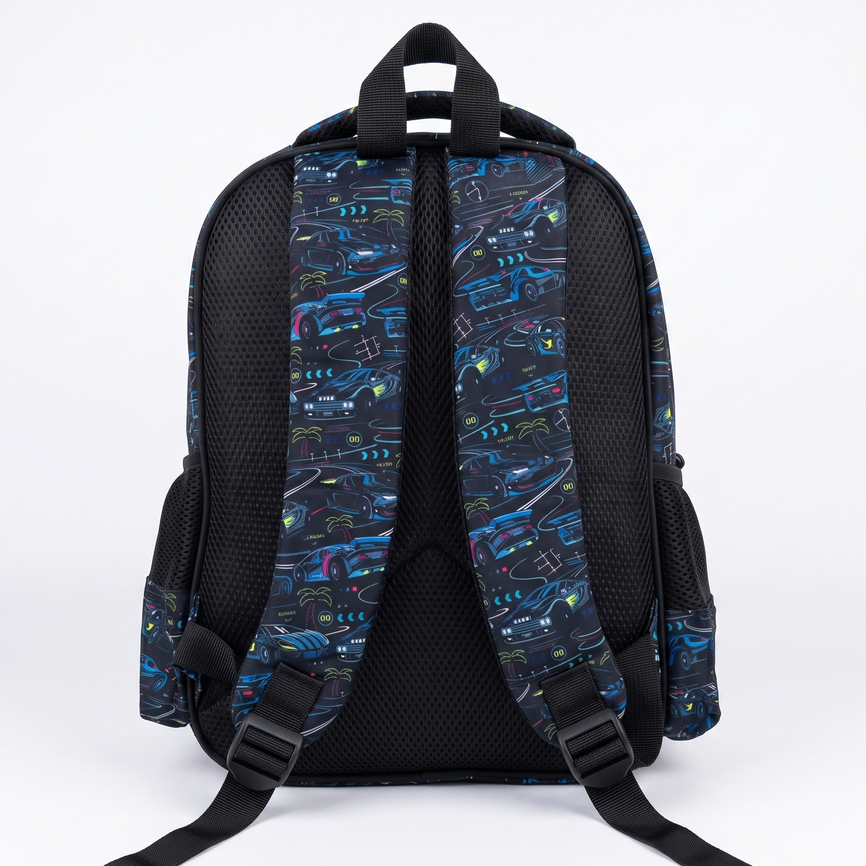 Gaming Super Car 15" 4-Compartment School Backpack