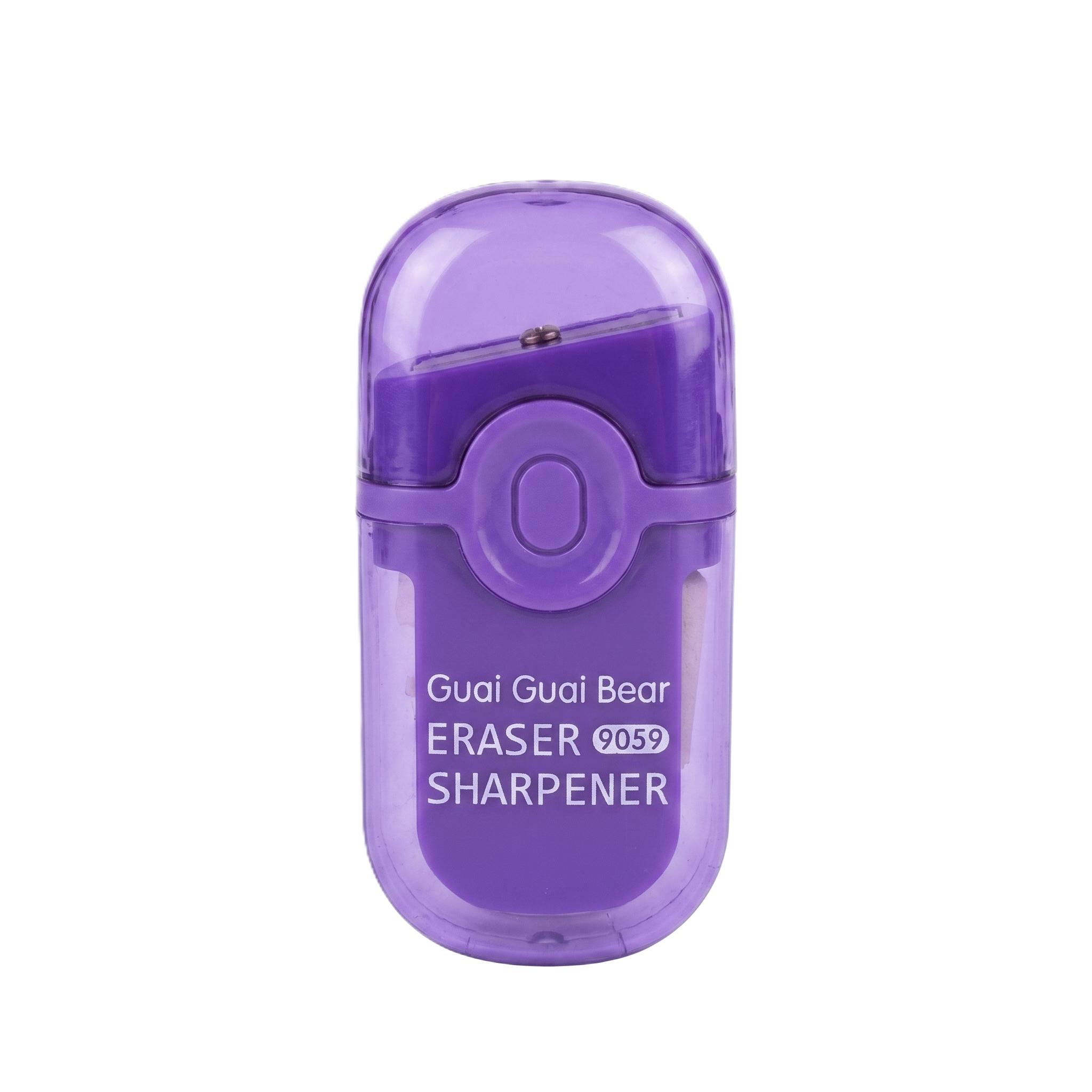 Guai Guai Bear 2-in-1 Sharpener & Eraser | Purple Edition