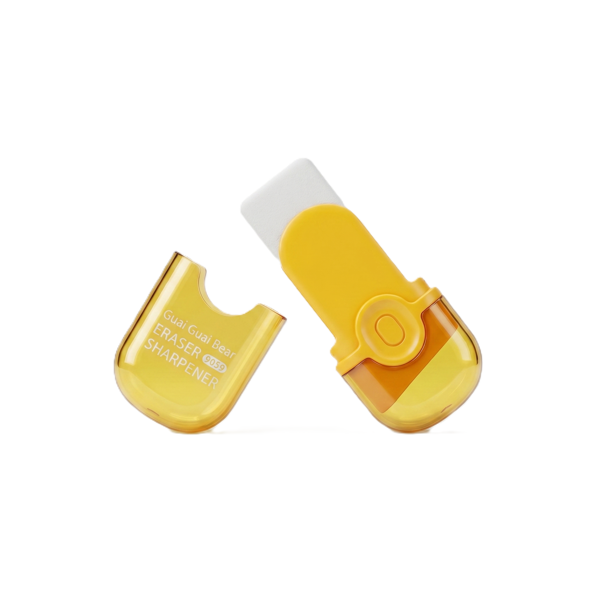 Guai Guai Bear 2-in-1 Sharpener & Eraser | Yellow Edition