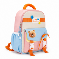 Happy Bear 15" Kids Backpack – Pastel Pink | 10L