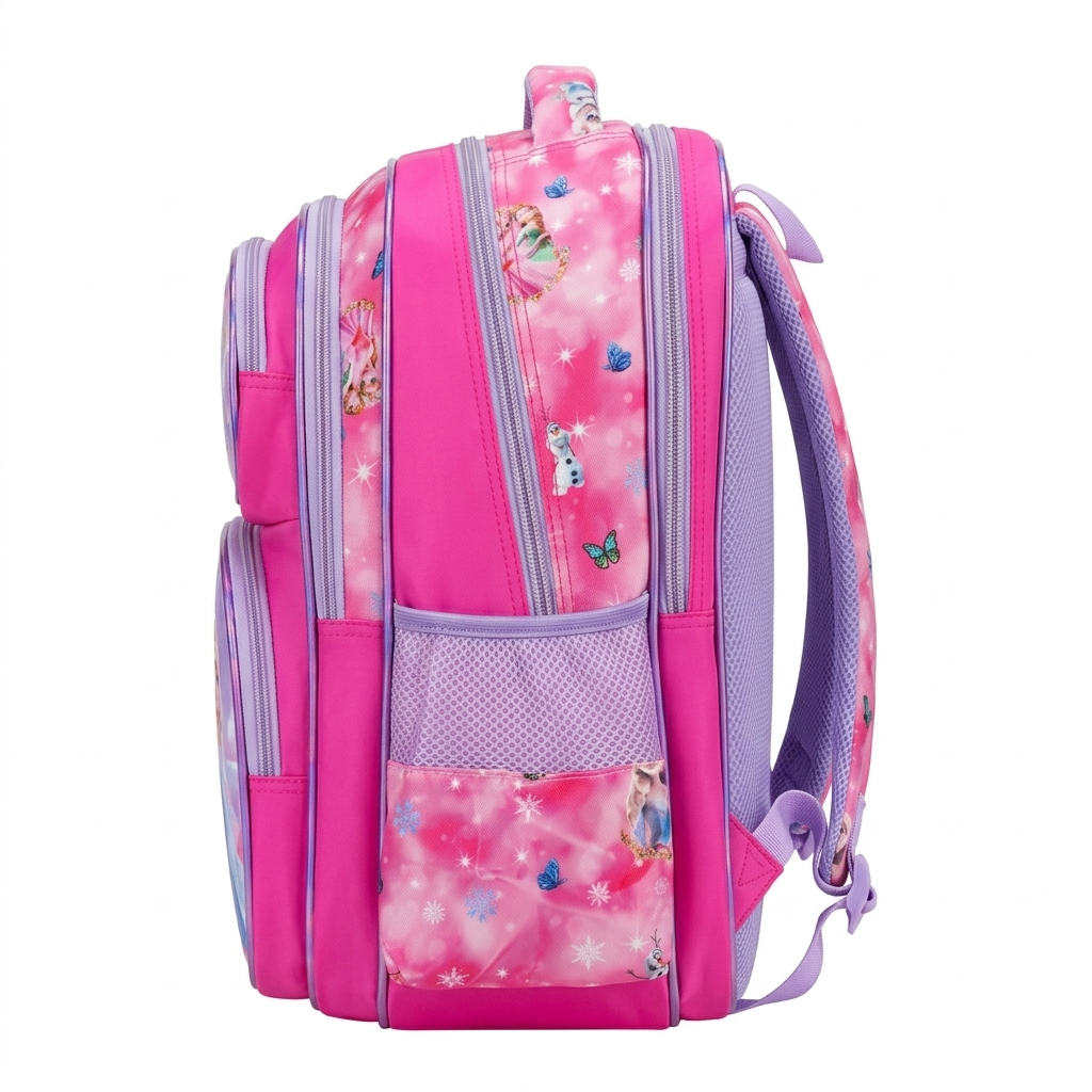 16" Disney Frozen Elsa Large School Backpack | Ergonomic Multi-Pocket Princess Bag for Girls